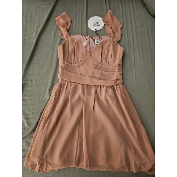 NWT Princess Prolly SO SWEET MINI DRESS DUSTY PINK size 4 - Picture 3 of 5